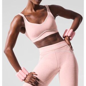 ALO Yoga Blush Pink Sports Bra & Pants